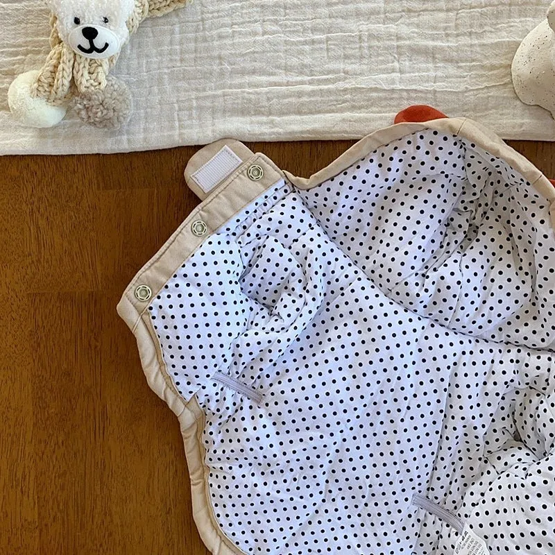 Bixin pet coat in beige for small dogs and cats with button closure