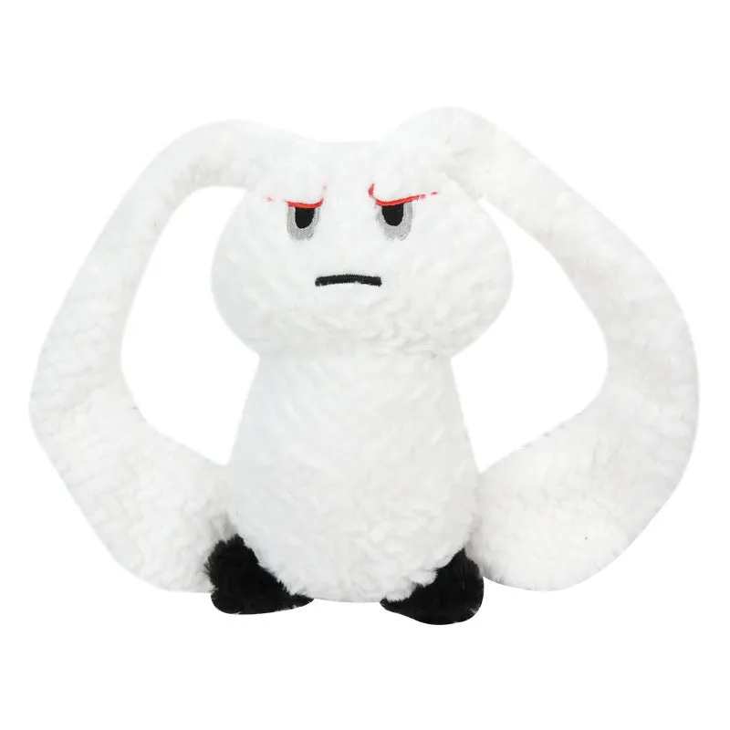 Bunny-shaped dog teething toy in blue, plush fabric with PP cotton filling, about 35 cm long