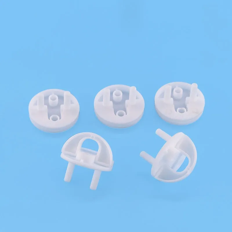 White plastic children's safety socket protective cover anti-electric shock single unit