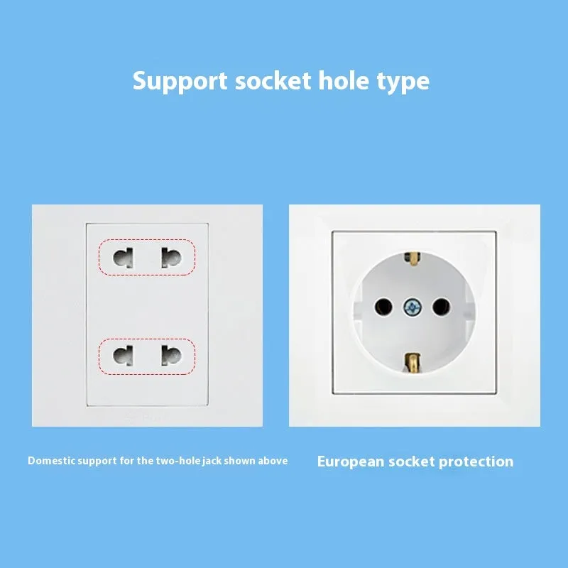 White plastic children's safety socket protective cover anti-electric shock single unit