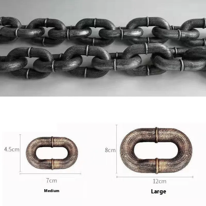 Simulation rough rope design dog lead in bronze colour with plastic clasp for walking and comedy videos