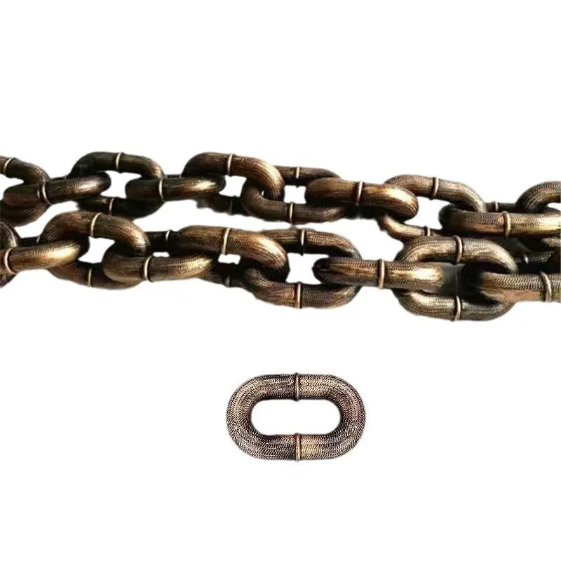 Simulation rough rope design dog lead in bronze colour with plastic clasp for walking and comedy videos