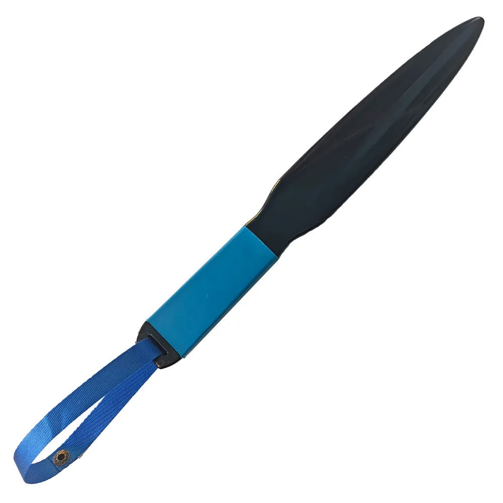 Blue-handled dog break stick measuring 35cm for small to medium dog training