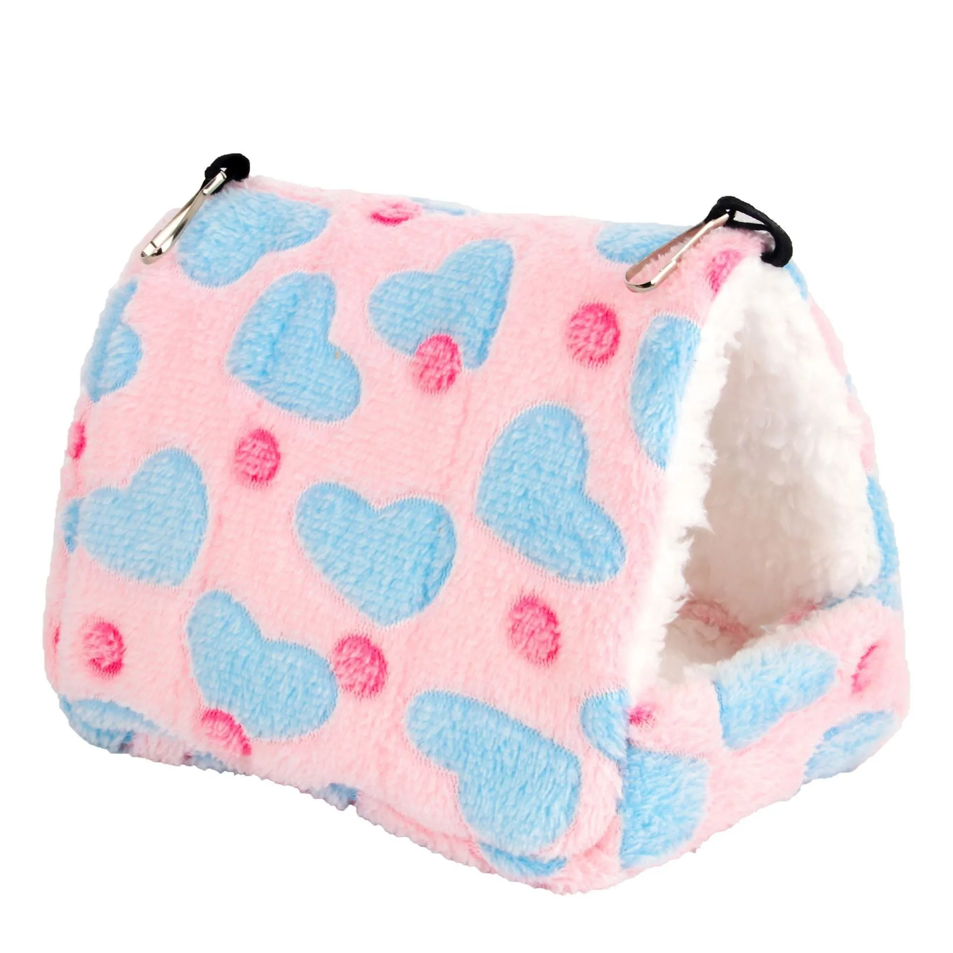 Flannel thermal pet nest for hamsters parrots hedgehogs – Love Coffee colour, 14x12cm size
