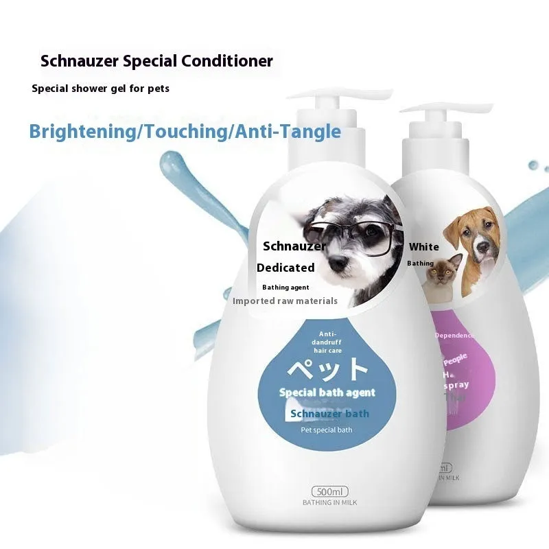Pet dog cat shower gel deodorising wash 200-500ml bottle with breed option label