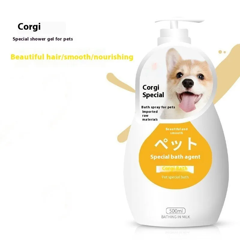 Pet dog cat shower gel deodorising wash 200-500ml bottle with breed option label