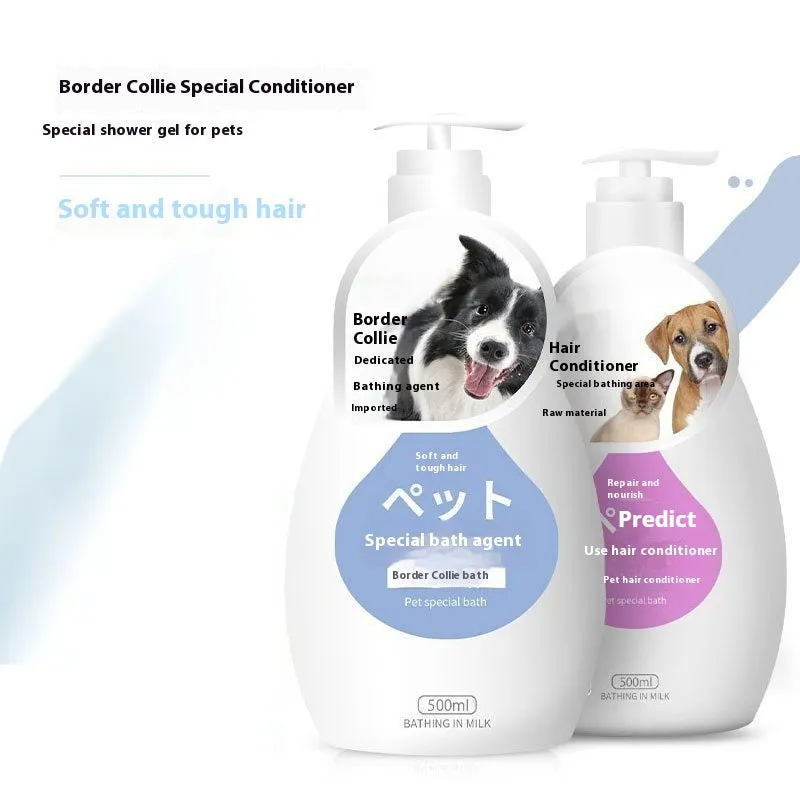 Pet dog cat shower gel deodorising wash 200-500ml bottle with breed option label
