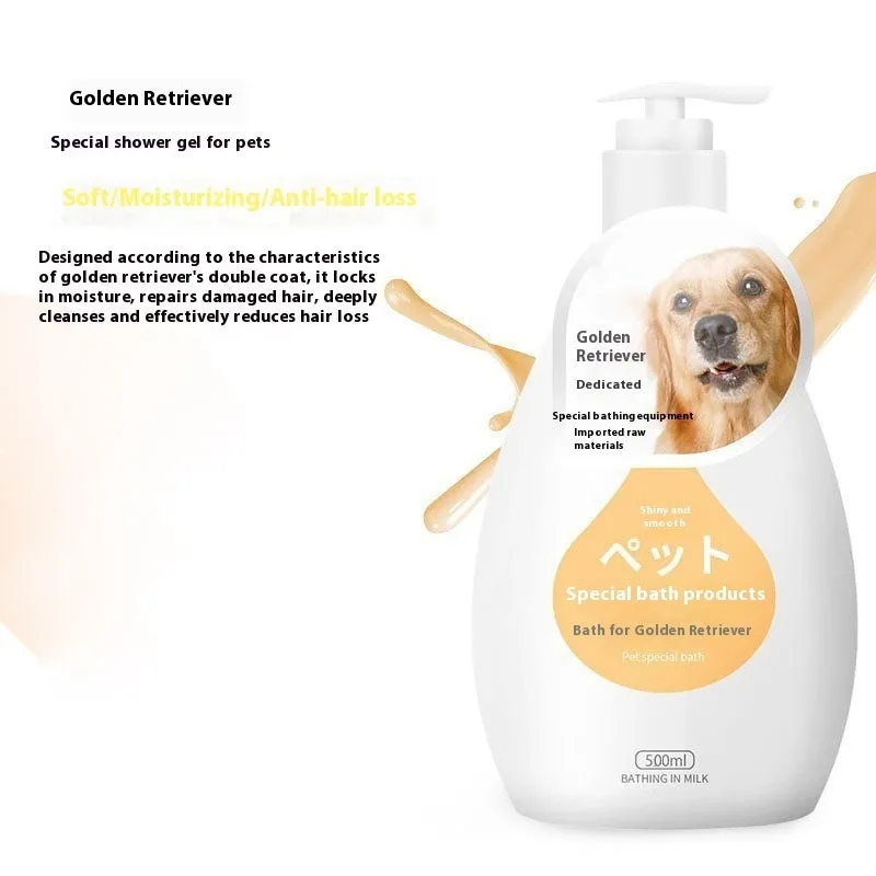 Pet dog cat shower gel deodorising wash 200-500ml bottle with breed option label