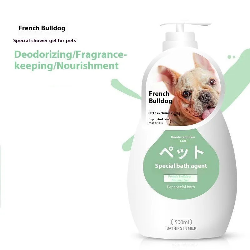 Pet dog cat shower gel deodorising wash 200-500ml bottle with breed option label