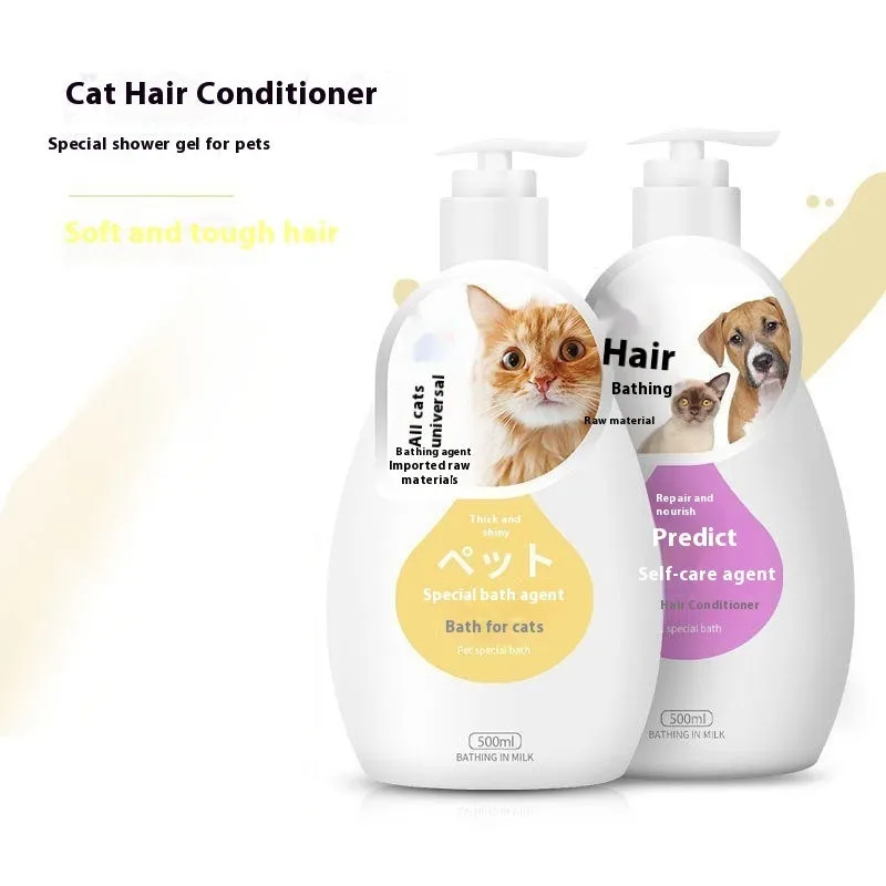 Pet dog cat shower gel deodorising wash 200-500ml bottle with breed option label