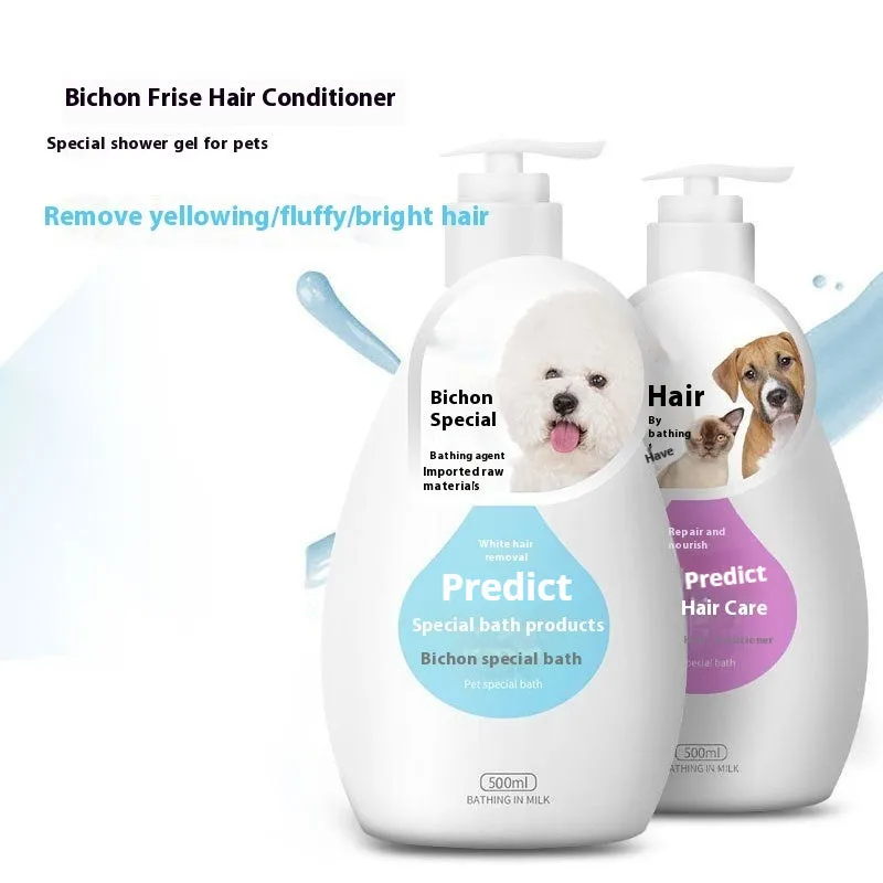 Pet dog cat shower gel deodorising wash 200-500ml bottle with breed option label