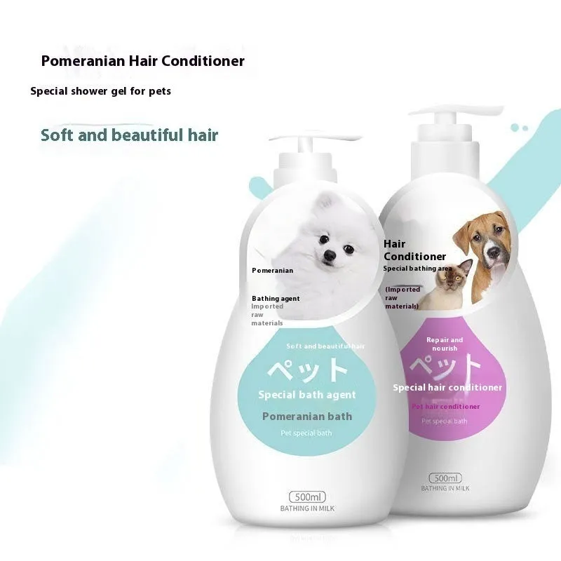 Pet dog cat shower gel deodorising wash 200-500ml bottle with breed option label