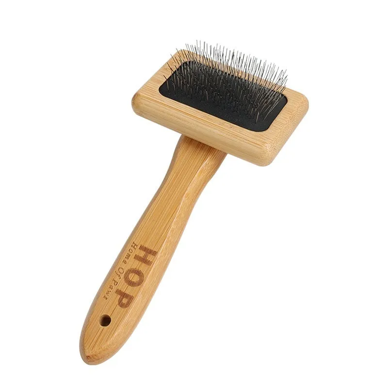 Wooden pet comb for dogs and cats hair removal brush with multiple size and material options