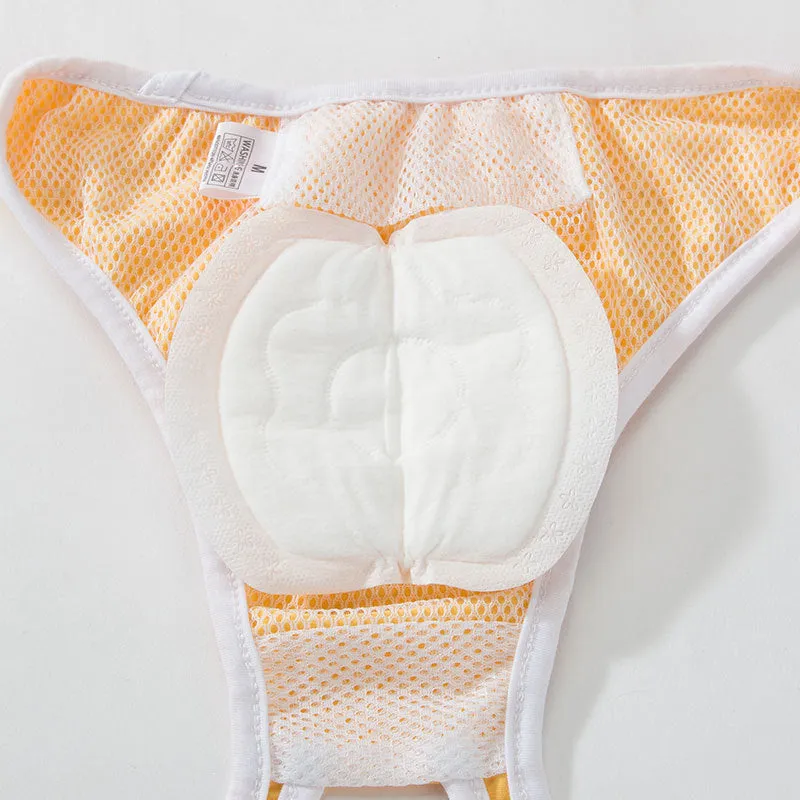 Pack of 30 disposable pet protection pads made from non-woven fabric for dog physical pants, on white background