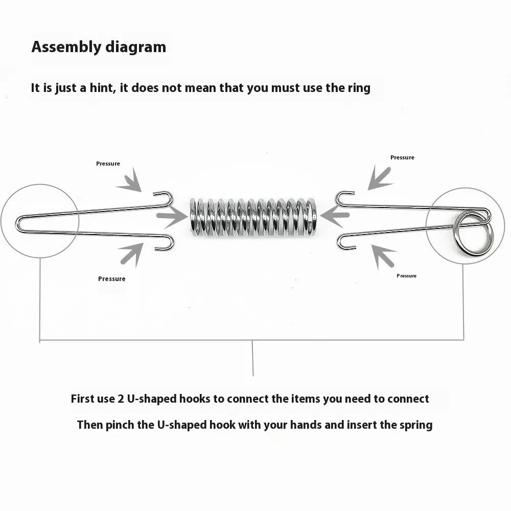 Dog hand holding rope chain with stainless steel compression spring for dogs 30-60 kg
