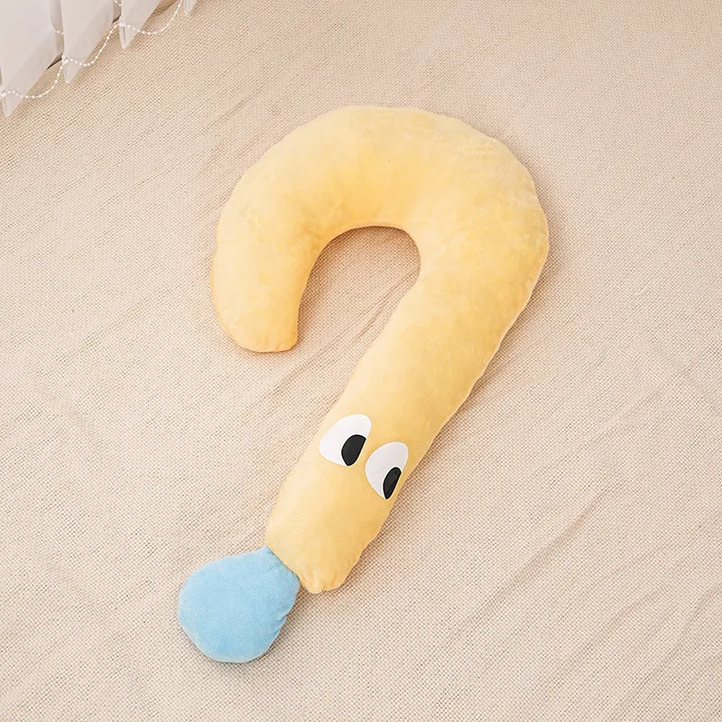 Blue plush crescent moon pet pillow in small size 29x48cm for dogs and cats