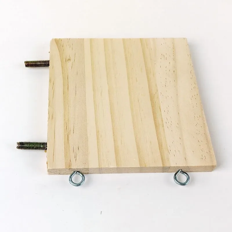 Solid wood bird cage climbing and playing jumping platform standing board with multiple size options
