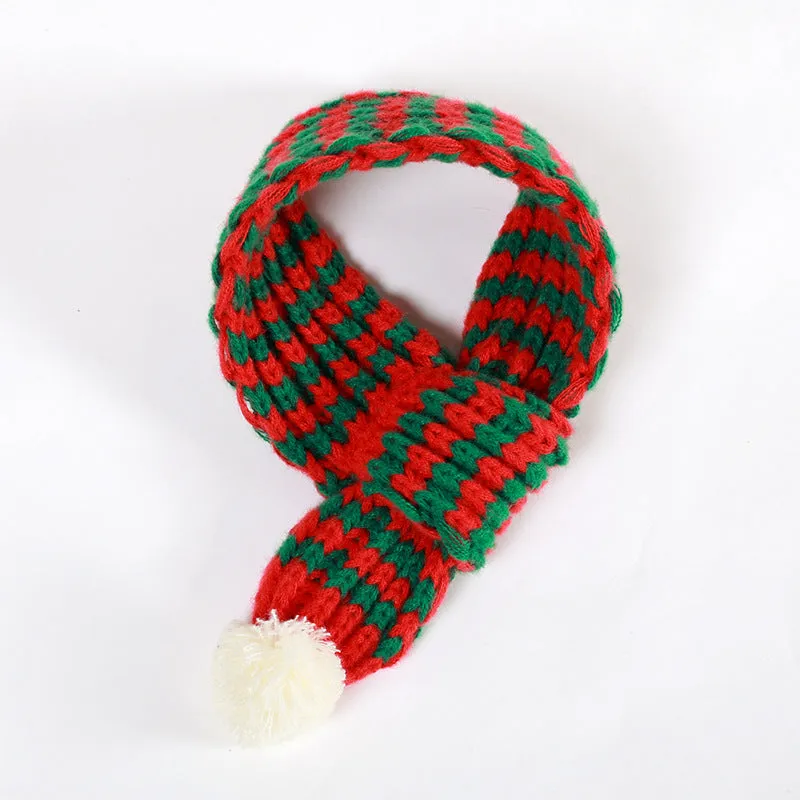 Polyester dog scarf in red for small to medium dogs, available in sizes S M L