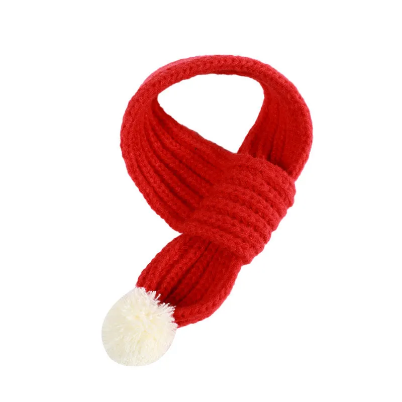 Polyester dog scarf in red for small to medium dogs, available in sizes S M L