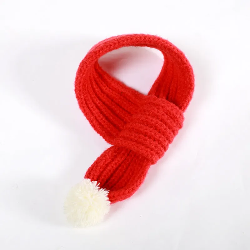 Polyester dog scarf in red for small to medium dogs, available in sizes S M L
