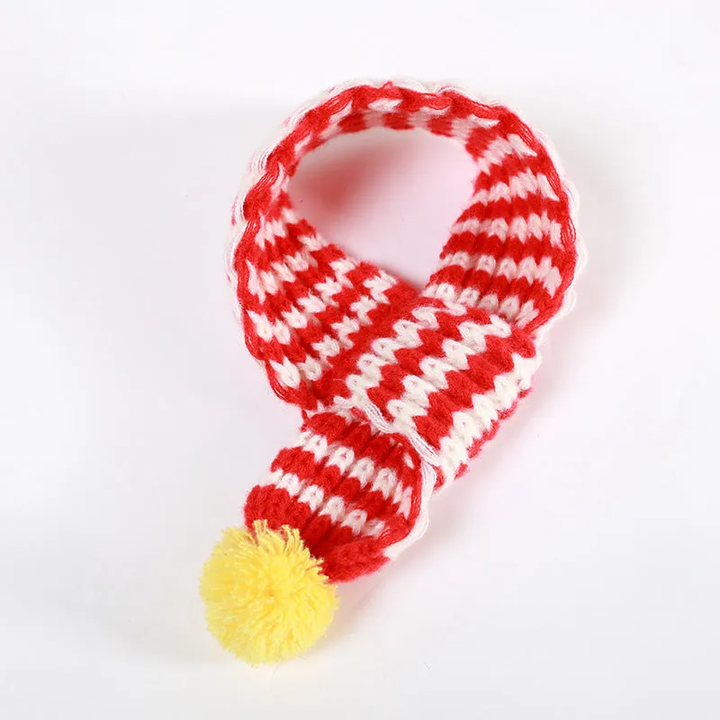 Polyester dog scarf in red for small to medium dogs, available in sizes S M L