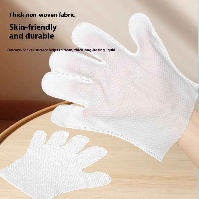 Pack of six pet wipes gloves for dogs, non-woven fabric, pink UK bag, wash-free deodorising dry cleaning