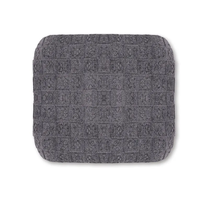 Flannel pet bed in gray colour, soft plush sofa style for dogs and cats