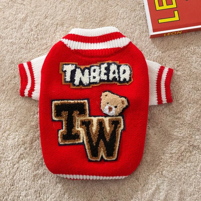Spring autumn dog rabbit sweater for small puppies Teddy pet clothing casual style multiple colours