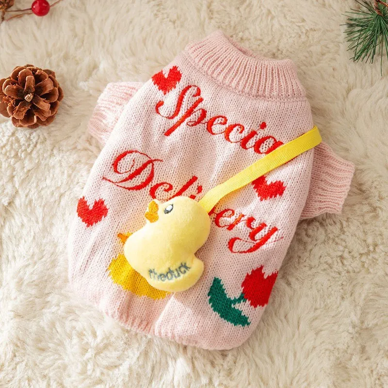 Spring autumn dog rabbit sweater for small puppies Teddy pet clothing casual style multiple colours