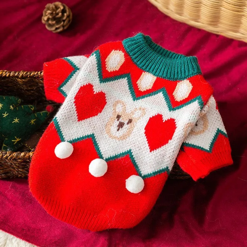 Spring autumn dog rabbit sweater for small puppies Teddy pet clothing casual style multiple colours