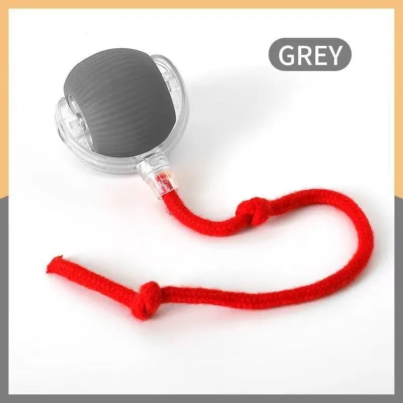 Bite-resistant ABS pet toy ball for cats in sky blue colour with funny design