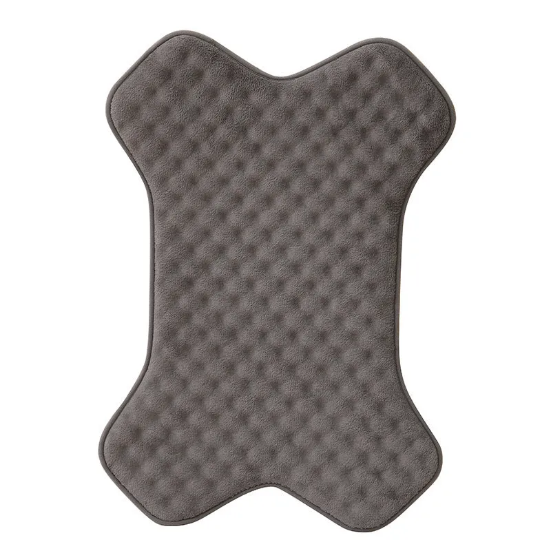 Grey anti-slip pet mat 72cm x 50cm for small and medium dogs and cats