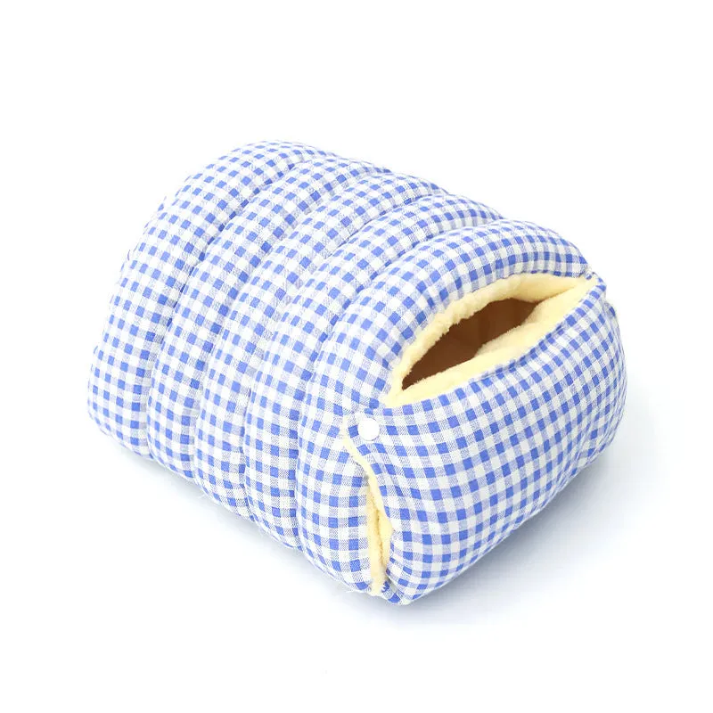 Enclosed cat kennel with removable washable cover in soft cloth, available in multiple colours and sizes