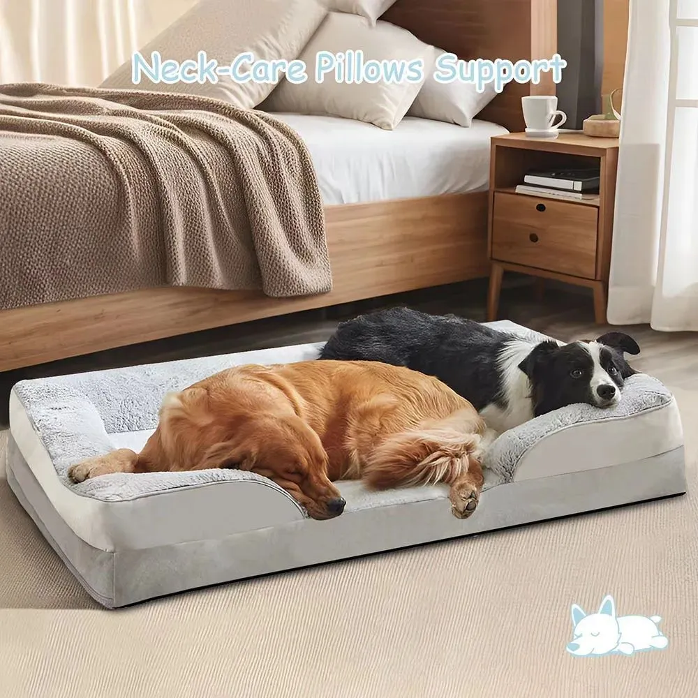 Waterproof Oxford fabric dog bed sofa mat for medium dogs cats with washable surface in L size