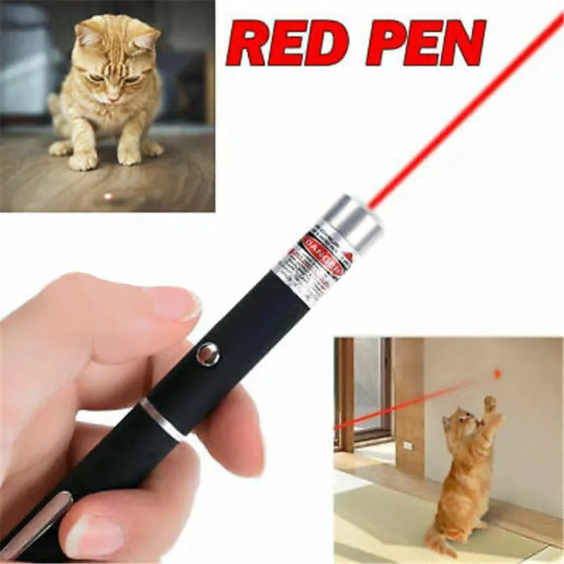 Metal single point laser pen for dogs and cats with green light option