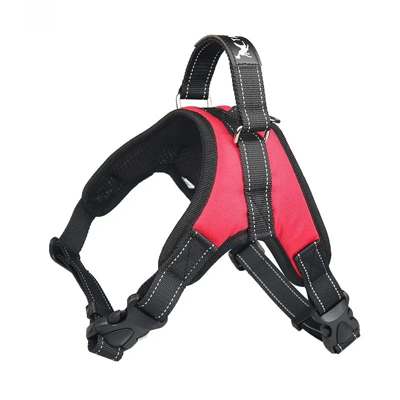 Camouflage Oxford cloth pet saddle chest strap dog vest for outdoor walking training