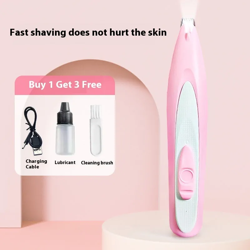Electric pet nail grinding machine in pink, low-noise rechargeable 5W