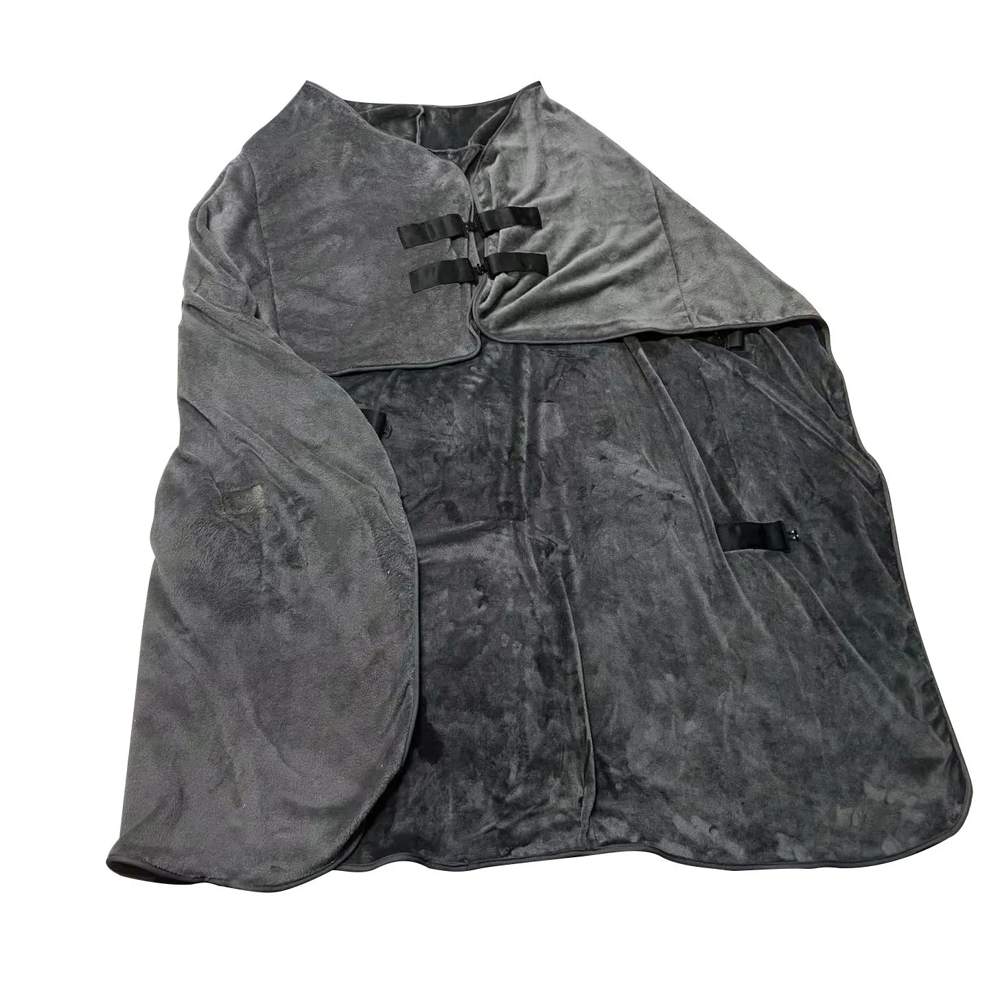 Winter thickened flannel horsecloth 180x180cm with mosquito and insect protection for horses