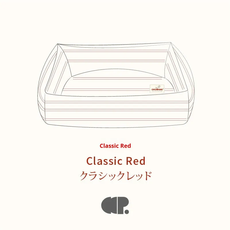 Classic red pp cotton kennel pet mat for dogs – non-removable washable design – M and L sizes available