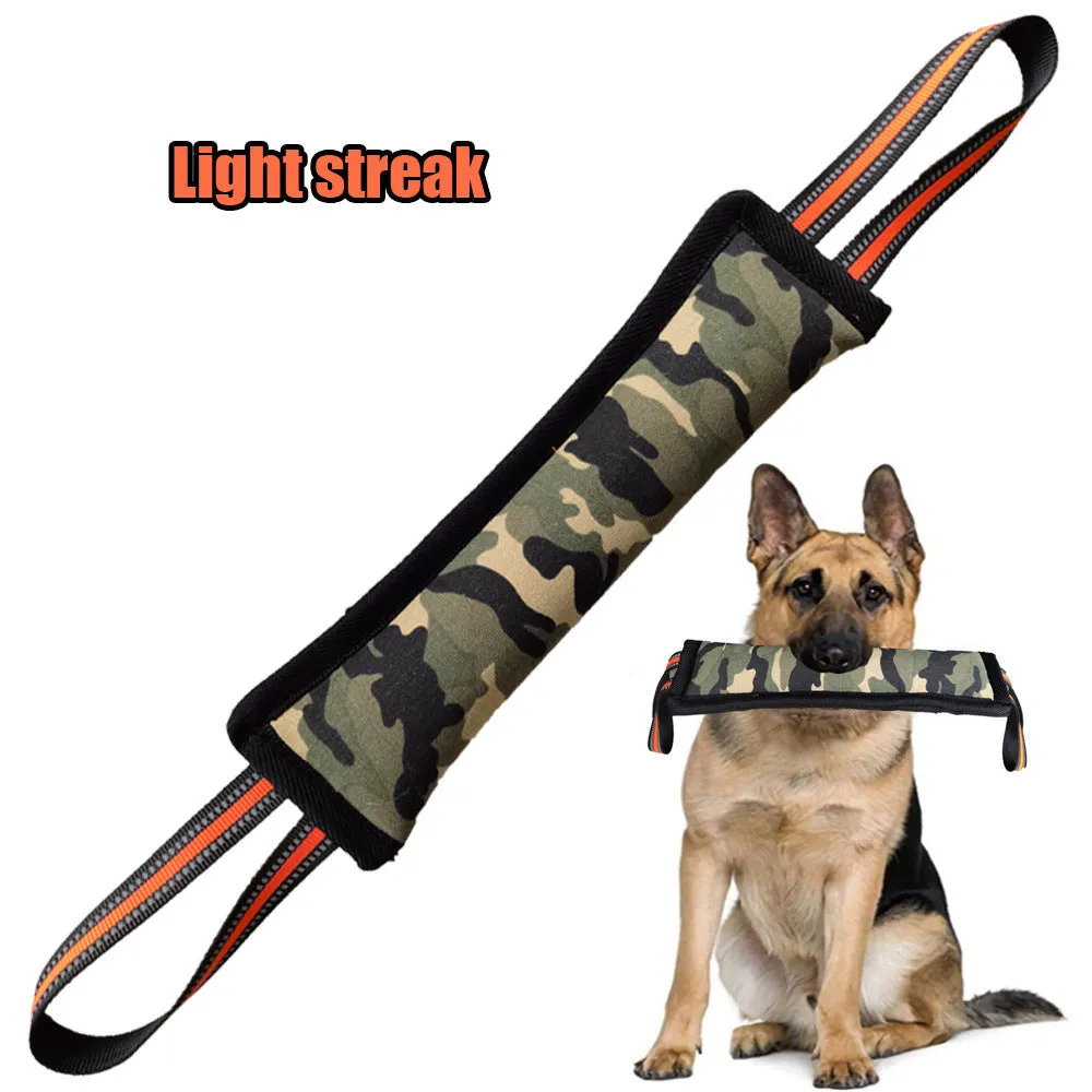 Bite-resistant dog training stick made of camouflage cloth for chewing and dental health LY307
