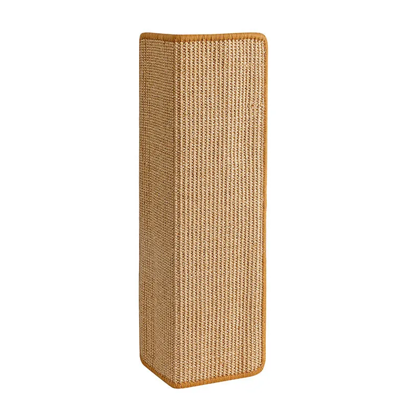 Jianma corner cat scratch board 18x60cm cloth vertical sticker for wall protection dark gray ginger yellow