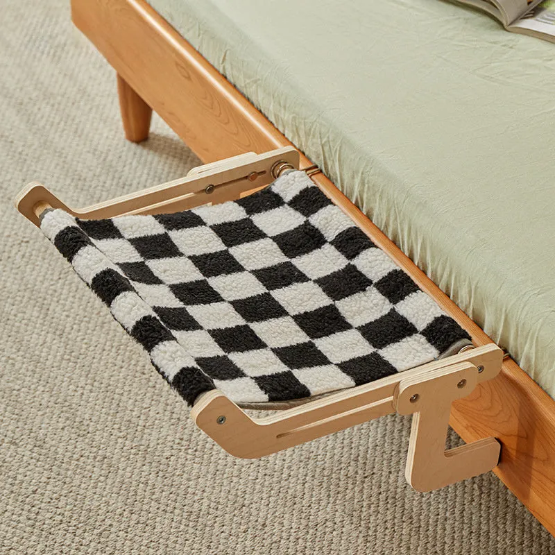 Soft hanging cat hammock bed on a windowsill, available in multiple colours