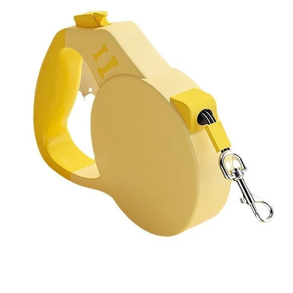 Automatic retractable dog lead for small and medium dogs ABS casing 3m length green