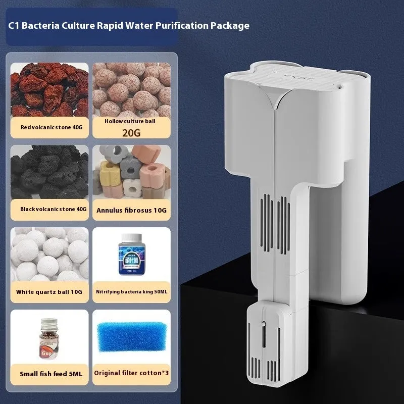 Crazy Water Plants Pharaoh Series external aquarium filter wall-mounted, plastic, three-in-one waterfall design