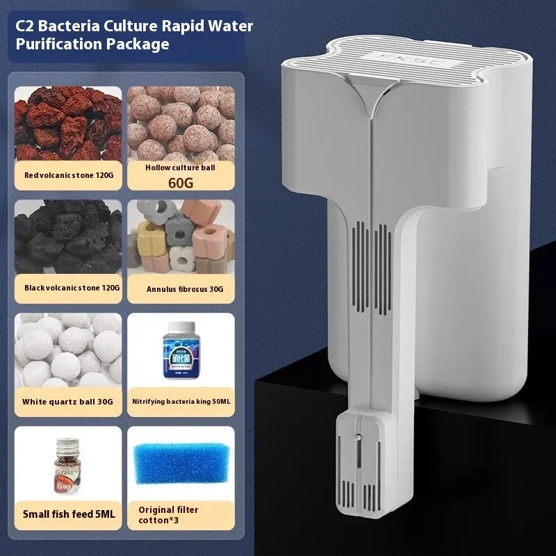 Crazy Water Plants Pharaoh Series external aquarium filter wall-mounted, plastic, three-in-one waterfall design