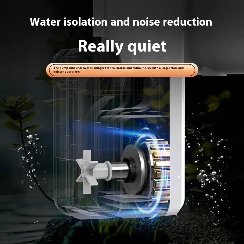 Crazy Water Plants Pharaoh Series external aquarium filter wall-mounted, plastic, three-in-one waterfall design