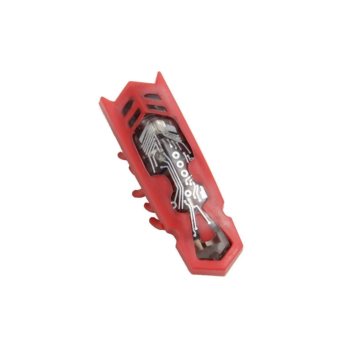 Miniature electric cat teasing toy in ladybug style with red and black colours.