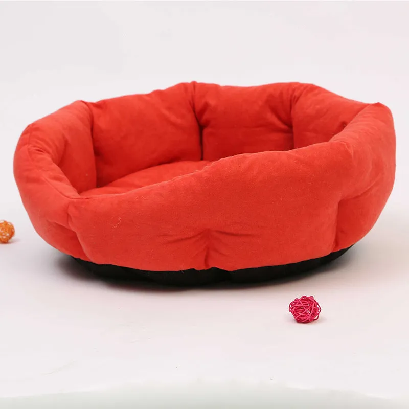Blue cloth pet nest 50cm wide for small dogs and cats with 15cm rim height