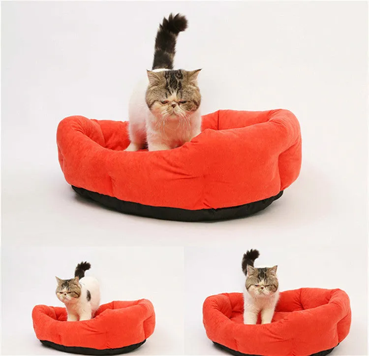 Blue cloth pet nest 50cm wide for small dogs and cats with 15cm rim height