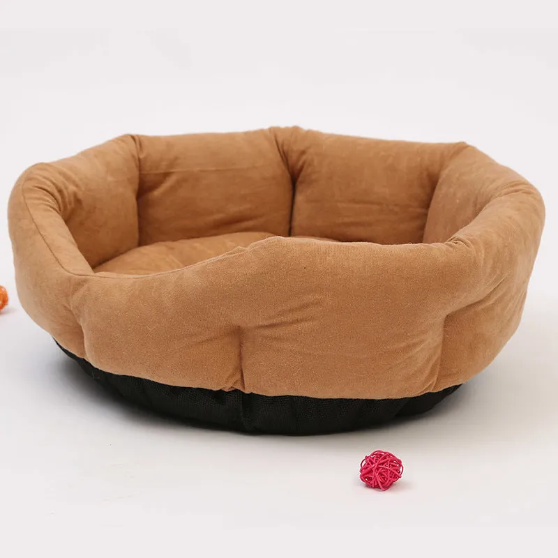 Blue cloth pet nest 50cm wide for small dogs and cats with 15cm rim height